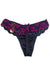 Closer Women's Super Seductive Floral Lace Partial See Through Flirty Thong Hipster - lacysouls