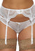 Plus size lace mesh garter &amp; thong set - lacysouls
