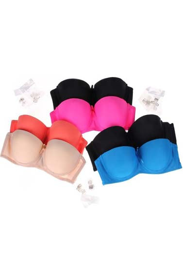 2 pack demi cup padded wired push up bra - lacysouls
