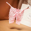 2 Pack seductive open crotch lace thong - lacysouls