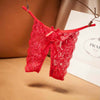 2 Pack seductive open crotch lace thong - lacysouls
