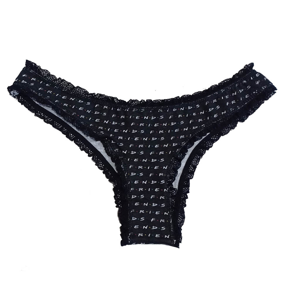 ♥Warner's Black Sexy Side Lace Thong - lacysouls