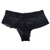 Rouying See Through Lace Black Hipster Panty - lacysouls