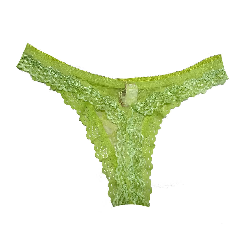 Ice Knickers Green Inside Look Lace Thong - lacysouls