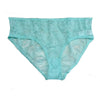 Sea Green Beautiful Floral Lace Full Coverage Panty - lacysouls