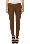 Brown Coloured Skinny Jeggings - lacysouls