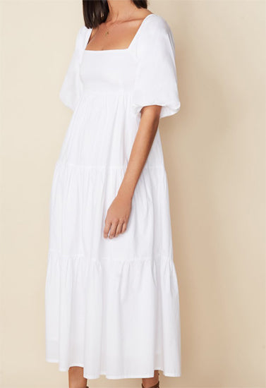 Casual Plain Cotton Women's Summer Dress - lacysouls