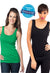Combo Pack Of 2 Green Black Stretch Cotton Women Undershirts - lacysouls