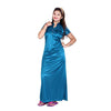 &quot;Comfy&quot; Blue Satin Full Length Nightgown - lacysouls