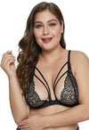 Plus size very sexy strappy lace bralette - lacysouls
