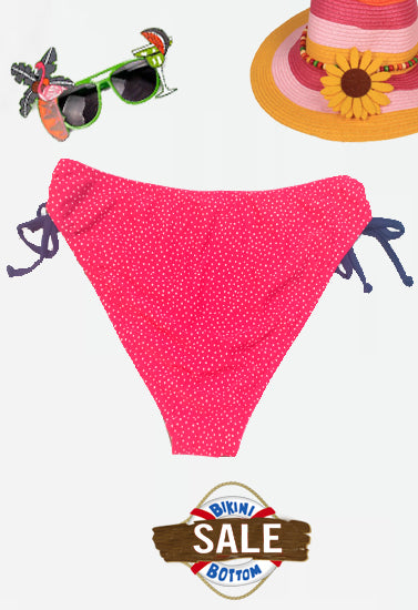 Firefly Pink Polka Dot Swim Bikini Bottom - lacysouls
