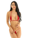 Flirty Red Extreme Micro Bikini set - lacysouls