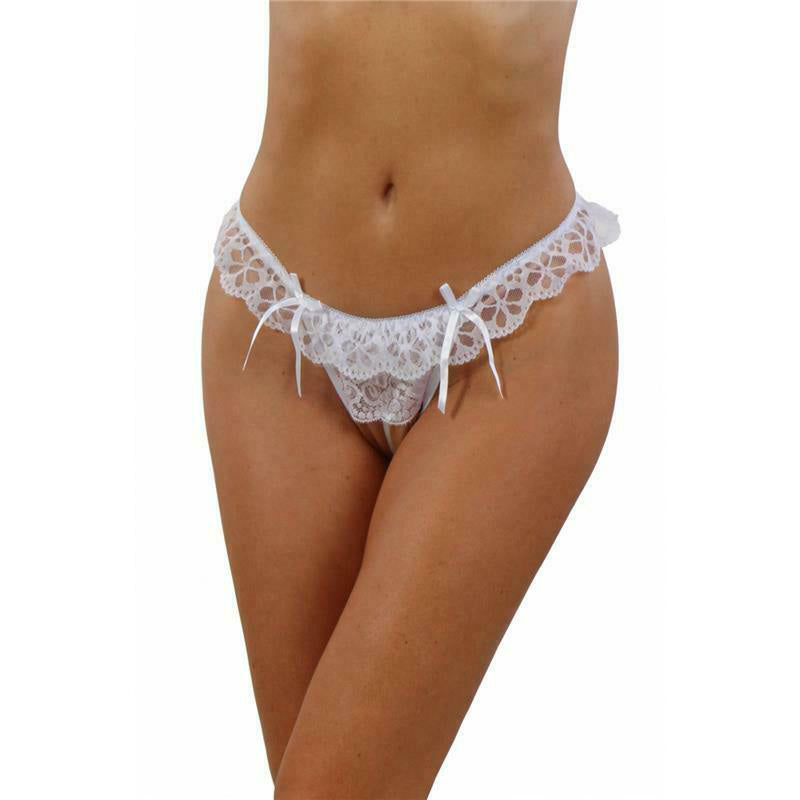French Daina Extra plus size pearl lace thong - lacysouls