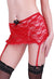 Lace Garterbelt Garter Belt Skirt Red - lacysouls