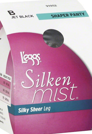 L'eggs silken mist black mist control top sheer toe - lacysouls