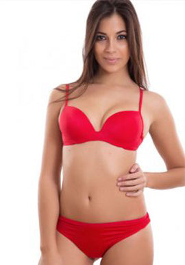 Lovable Red Seamless Bra and Brief Set - lacysouls