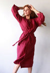 Pure cotton woman&#39;s Turkish bathrobe - lacysouls