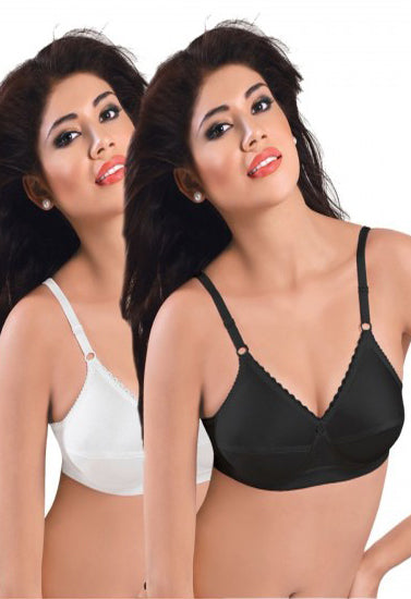 2 Pack seamless padded underwired push up bra - lacysouls