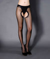 Seductive Foreplay Open Crotch Sheer Pantyhose - lacysouls