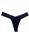 Seductive V-Cut Lace Trim Thong Panty Underwear - lacysouls