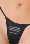 Sexy saying printed g string - lacysouls