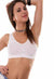 Stretch Fit Visible White Sports Bra