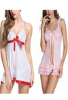 &quot;Pack of 2&quot; Women Babydoll Nightwear Lingerie with Panty - lacysouls