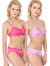 Women Pink Eye-Catcher Bra Panty Sets Pack Of 2 - lacysouls