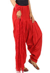 Women&#39;s Cotton Full Red Salwar - lacysouls