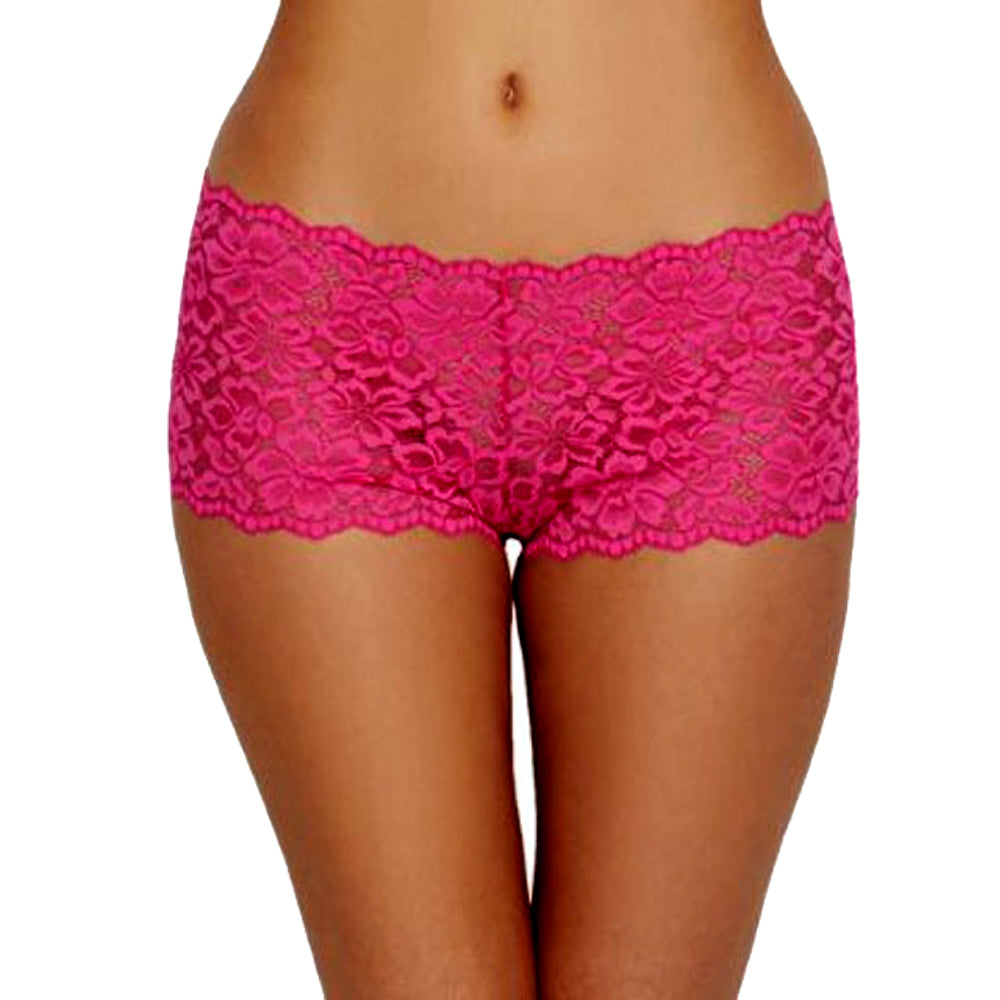Women's Plus size Sexy Must Haves Lace Cheeky Boyshort Panty 4XL -5XL -6XL ( Pack Of 2 ) - lacysouls