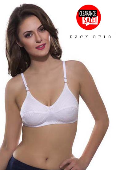 Clearance sale Pack of 10 cotton summer bras - lacysouls