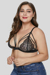 Plus size very sexy strappy lace bralette - lacysouls