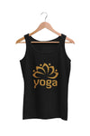 thelegalgang,Yoga Golden Graphic Printed Tank Top,TANK TOP.