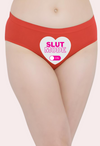 Heart-themed ‘Slut Mode On’ text Custom Panty