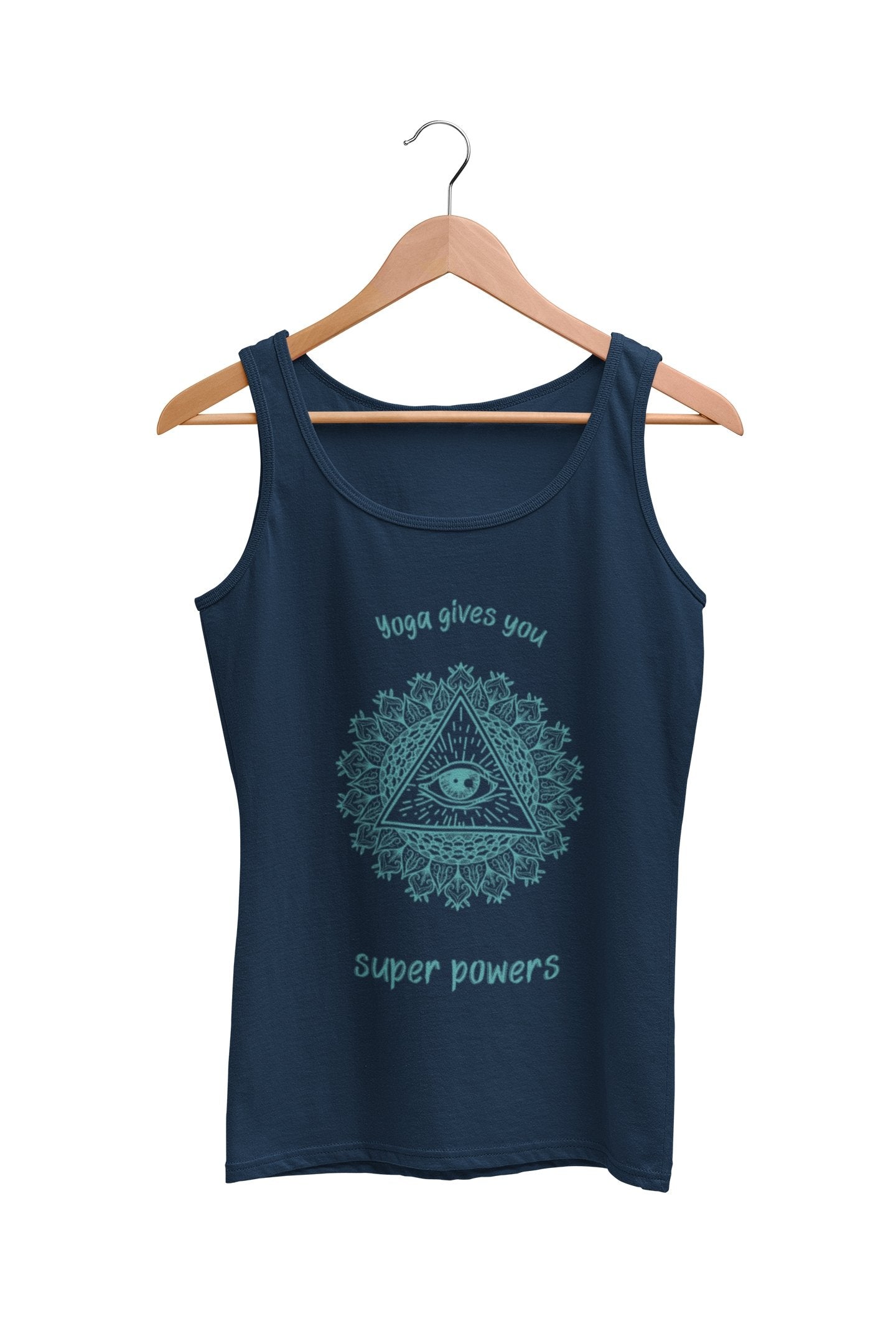 thelegalgang,Yoga Give You Super Powers Graphic Tank Top,TANK TOP.