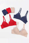 &quot;Pack of 3&quot; Female Seamless Padded wire free Bra - lacysouls